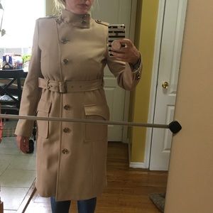 Wool trench coat